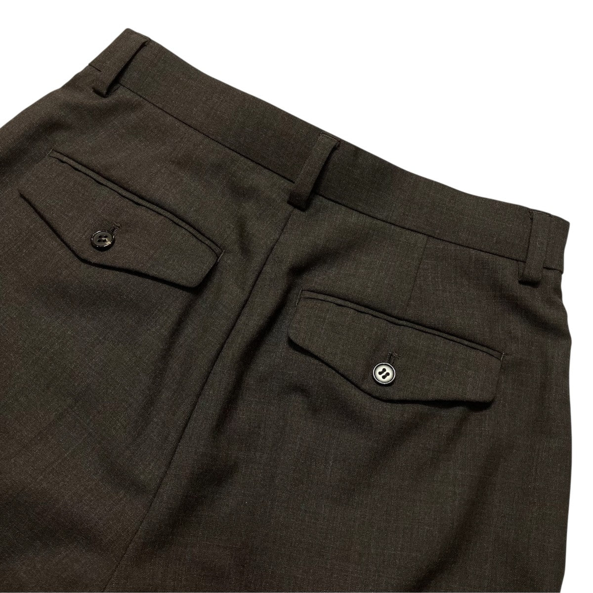 23SSWool tropical wide tapered slacksスラックス152202-122