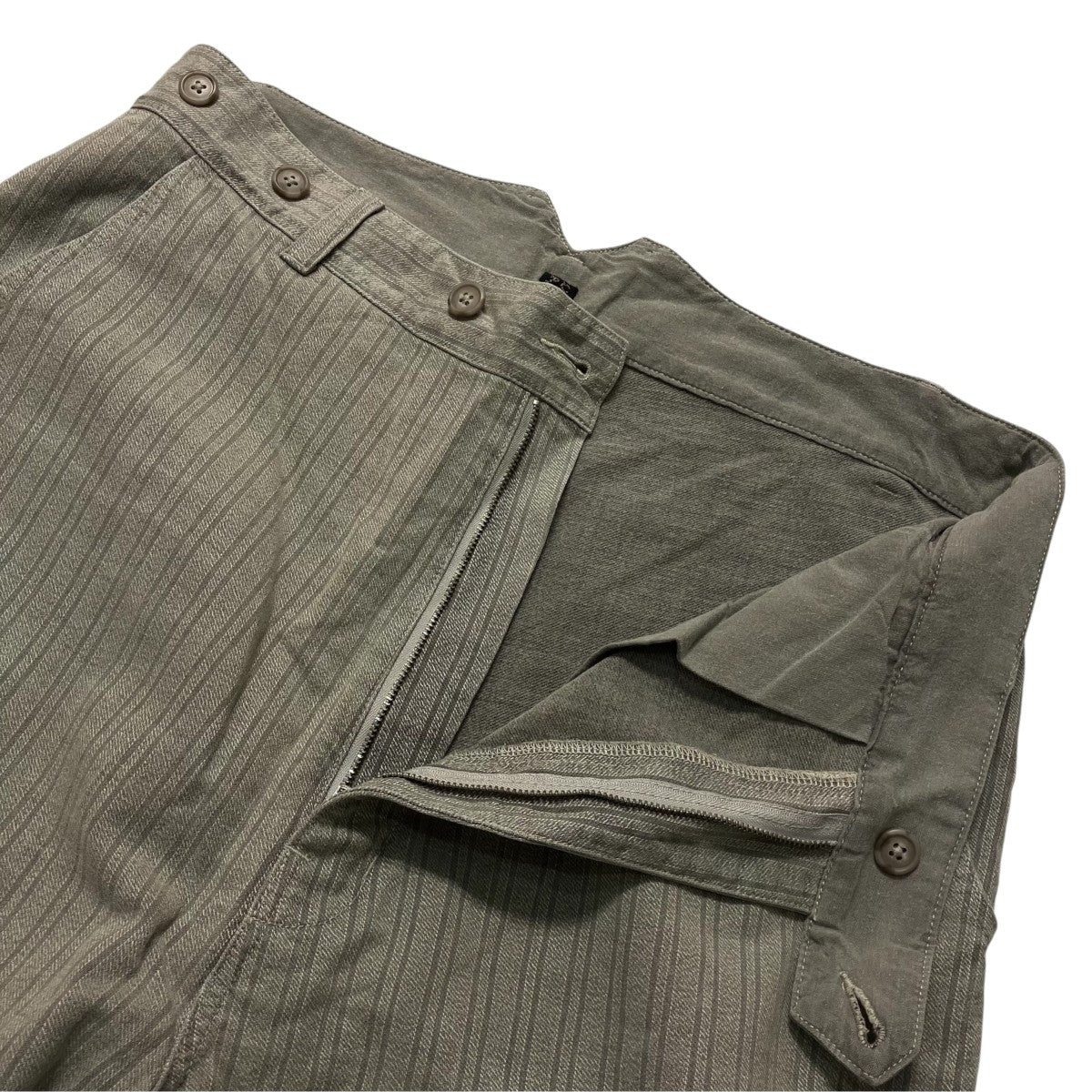 FADED STRIPE FATTY PANTSワイドパンツ