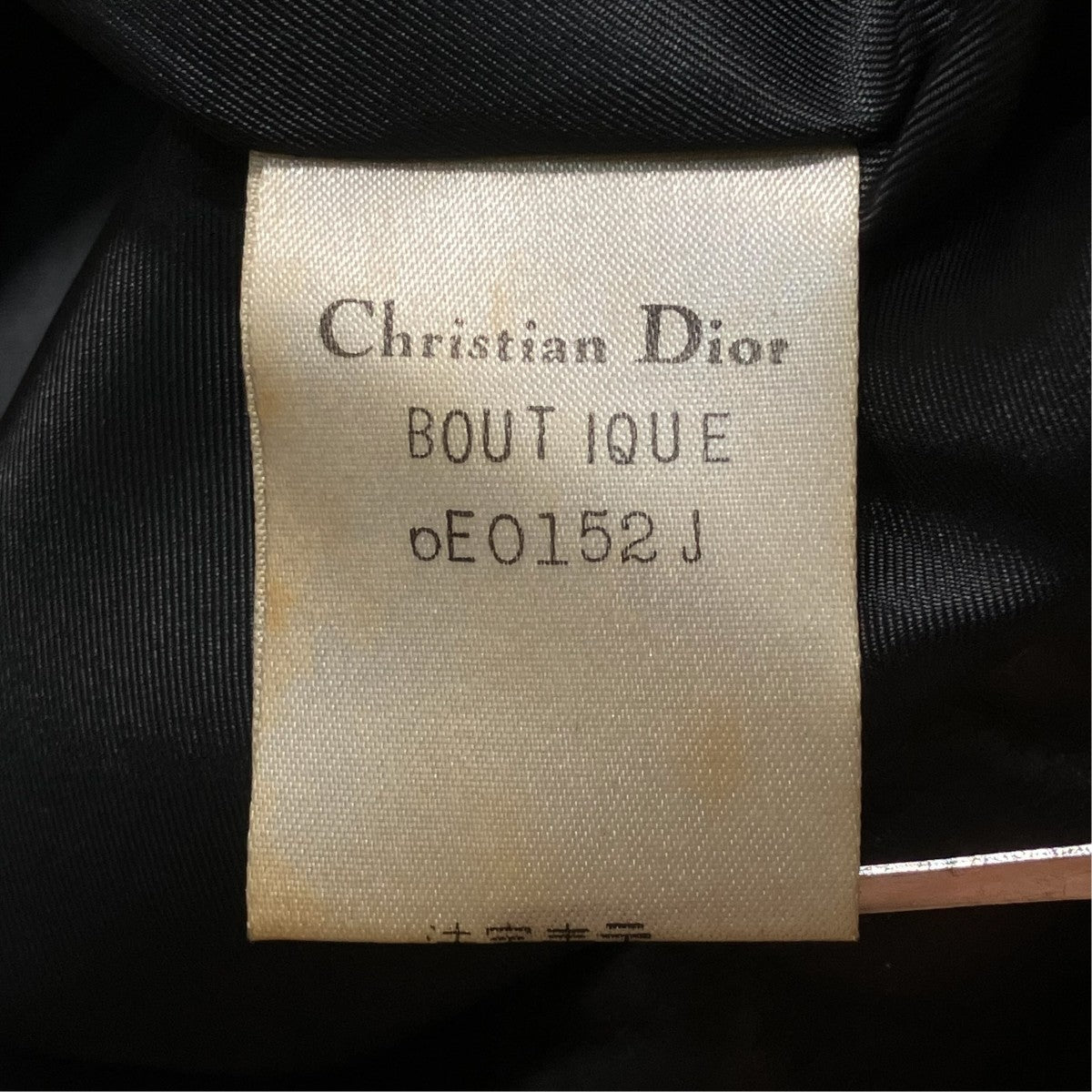 Christian Dior レザー中綿ジャケット 古着・中古-10枚目のアイテム画像