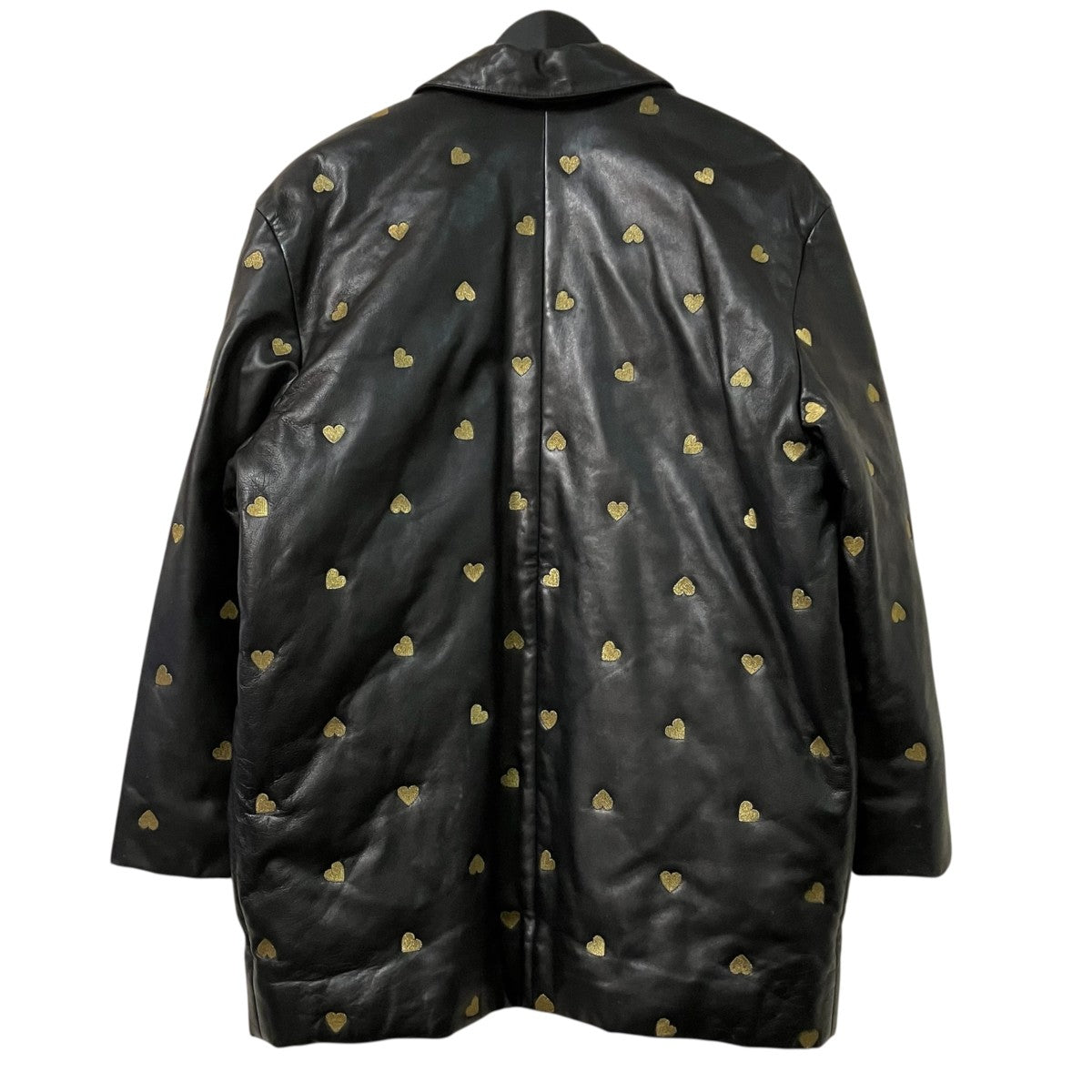 Christian Dior レザー中綿ジャケット 古着・中古-2枚目のアイテム画像