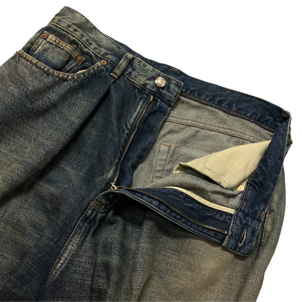 MINEDENIM Giant Buggy Denim 5poketワイドデニムパンツ2409-1003-85-302 古着・中古-3枚目のアイテム画像