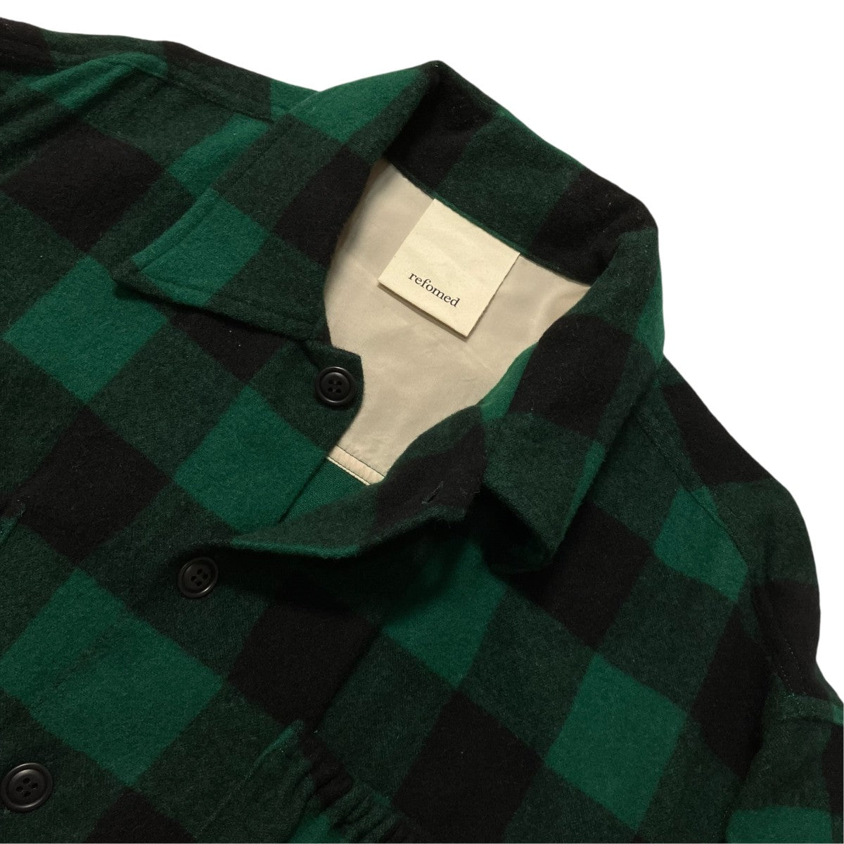 GRANNY REPAIR WRIST PATCH WIDE CHECK SHIRTシャツジャケットRESH-004