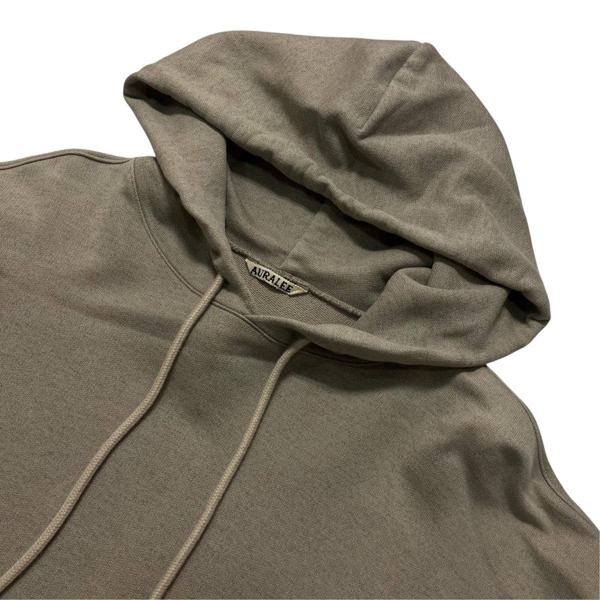 AURALEE SUPER SOFT HEAVY SWEATコットンフーディーA21AP01GU 古着・中古-3枚目のアイテム画像