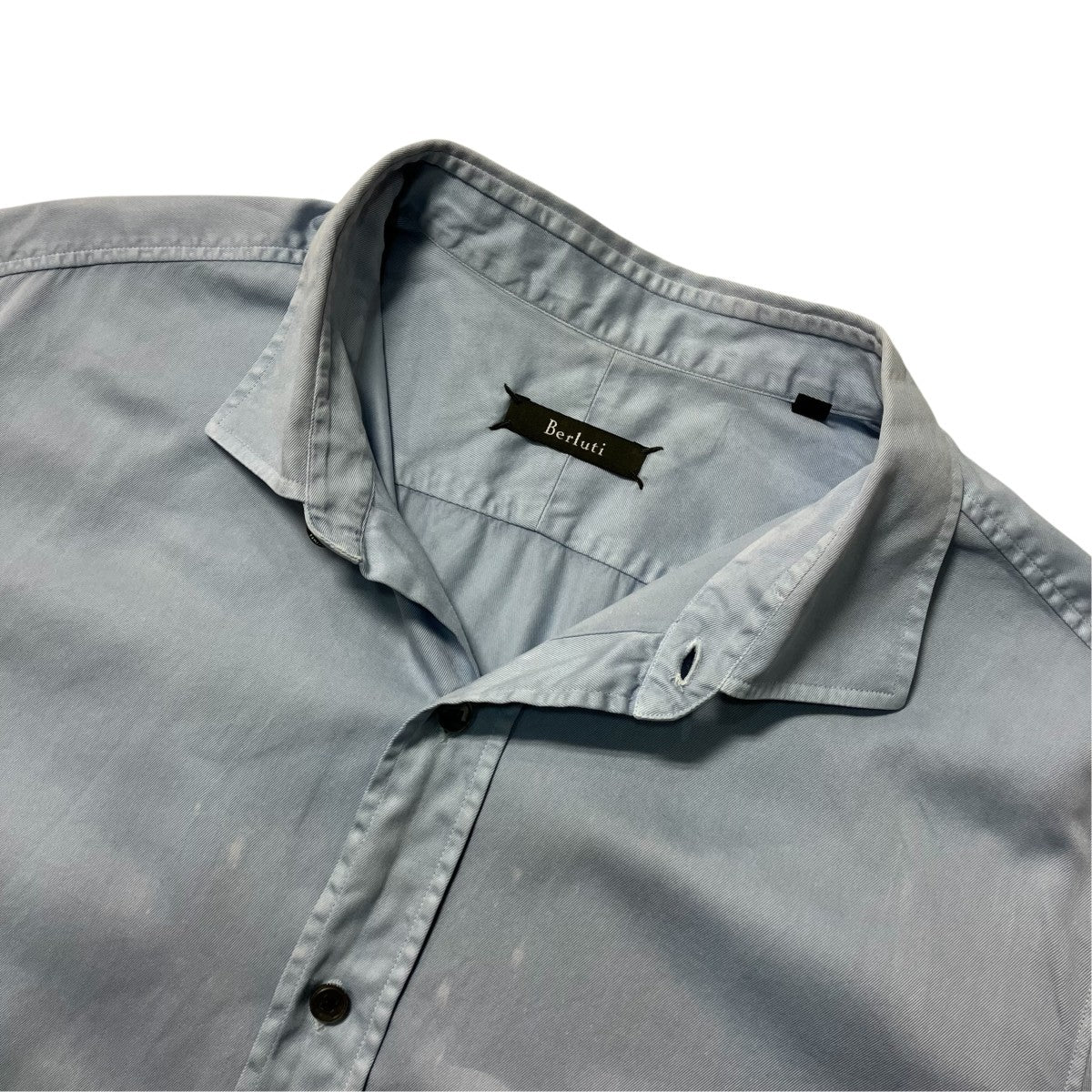 Berluti ワイドカラーコットンシャツ 古着・中古-3枚目のアイテム画像