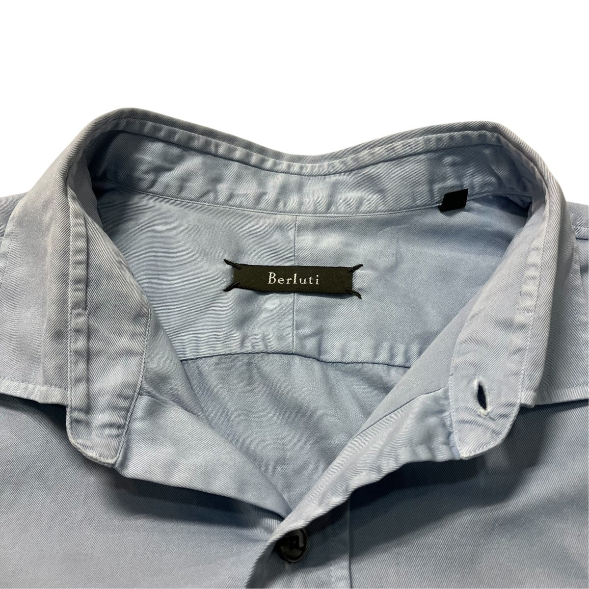 Berluti ワイドカラーコットンシャツ 古着・中古-8枚目のアイテム画像