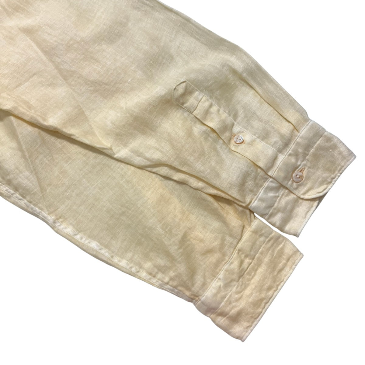MAATEE＆SONS PULL OOVER SHIRTS ドSモールスキンバンドカラーリネンプルオーバーシャツMT6103-0614 古着・中古-4枚目のアイテム画像