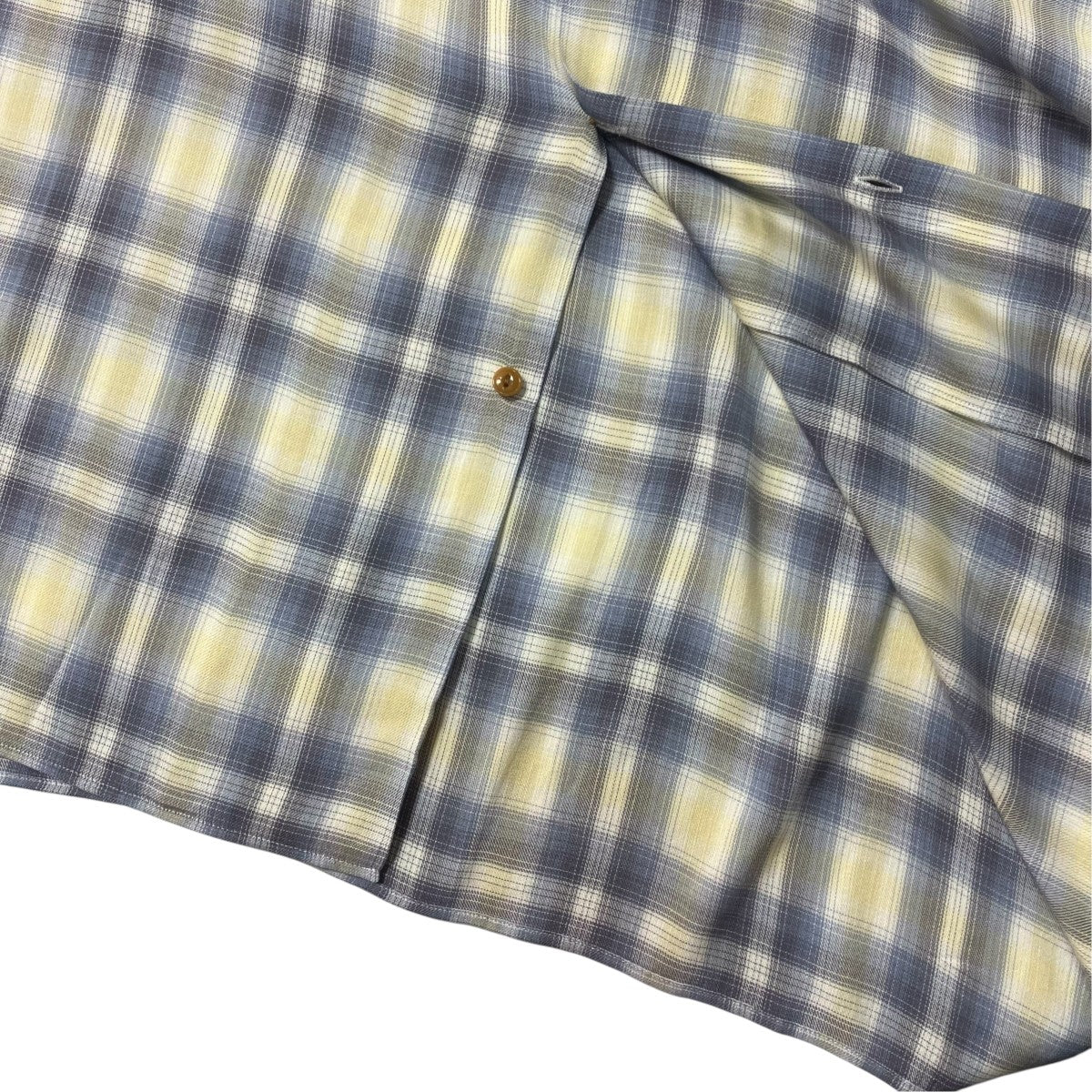 MAATEE＆SONS RAYON SILK OP COLLAR SHIRTS オープンカラーオンブレチェックシャツ MT6303-0604A 古着・中古-5枚目のアイテム画像