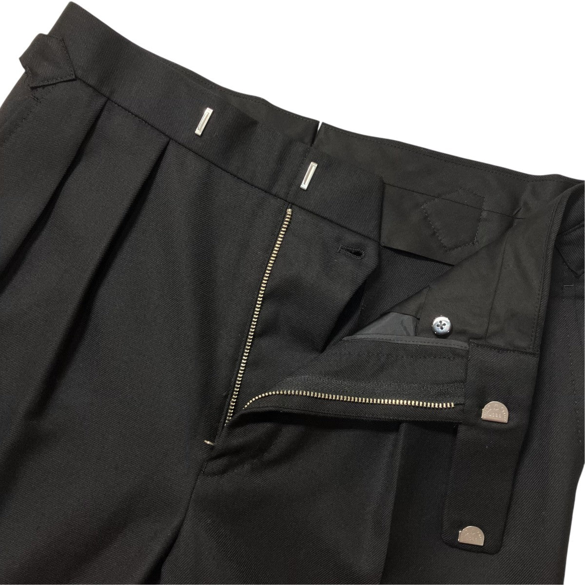 FUMIYAHIRANO THE TROUSERS サイドアジャスター2タックウールスラックス23AWP0121 REGENT 古着・中古-3枚目のアイテム画像