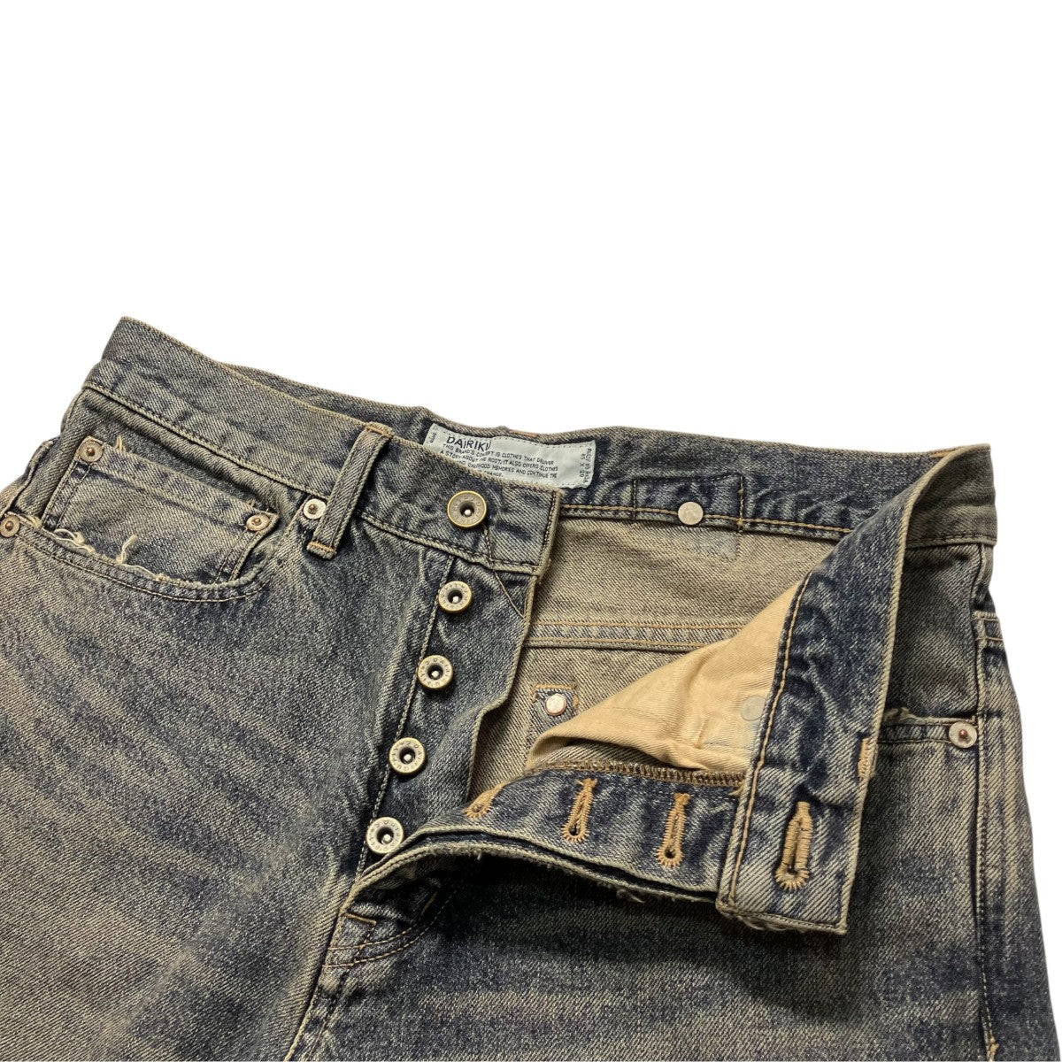 24AW“Straight“ Vintage Denim Pantsヴィンテージ加工デニムパンツ24AW D-10