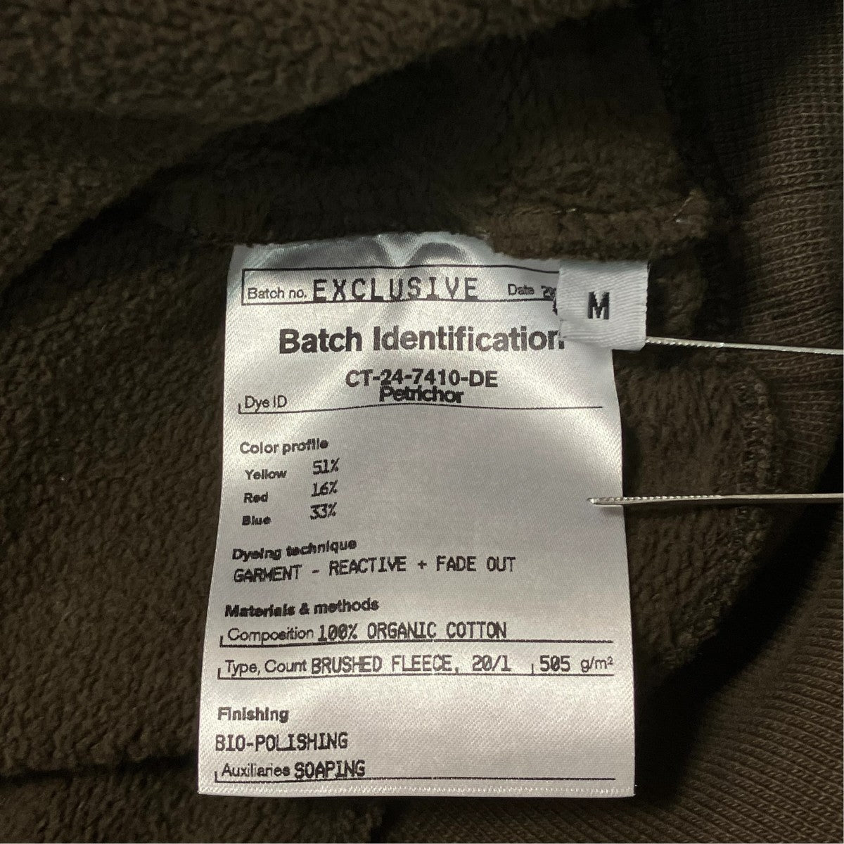 ndx Half Zip Sweat Shirt GARMENT REACTIVE FADE OUTハーフジップスウェットCT-24-7410-DE 古着・中古-6枚目のアイテム画像