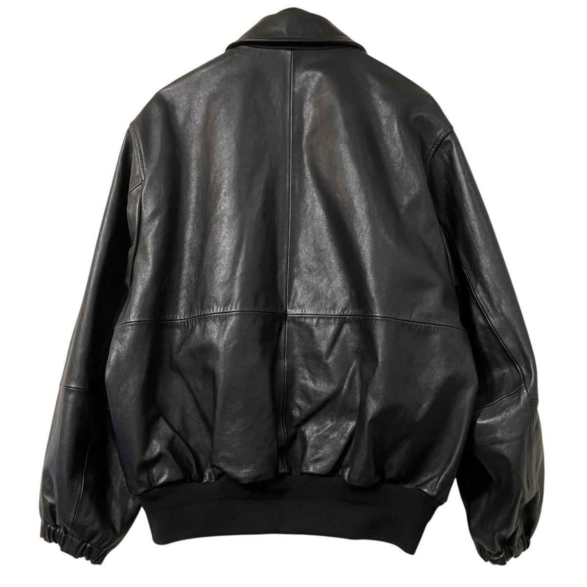 LEATHER ZIP SHORT JACKET - BLACKレザージャケットST.921