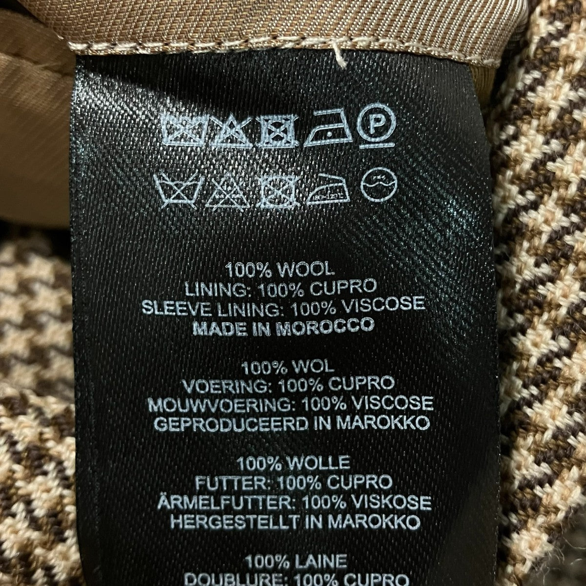 DRIES VAN NOTEN 24AWBARLEYS 9106 M．W JACKETガンクラブチェックテーラードジャケット242-020410 古着・中古-10枚目のアイテム画像