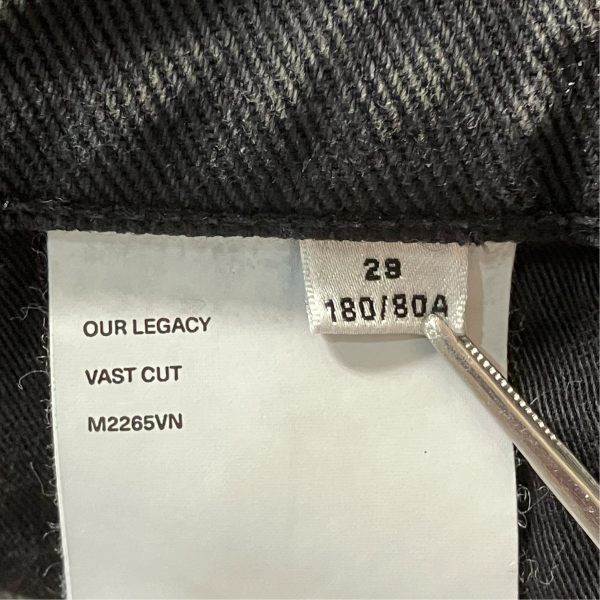 OUR LEGACY ワイドデニムパンツM2265VN 古着・中古-7枚目のアイテム画像