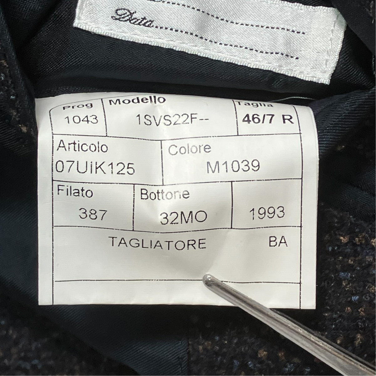 TAGLIATORE テーラードジャケット1SVS22F 古着・中古-7枚目のアイテム画像