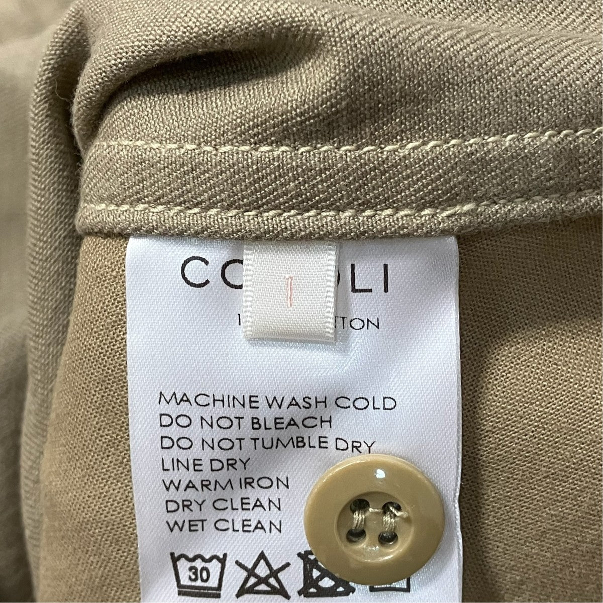 COMOLI コットンチノ オーバーパンツX01-03029 古着・中古-5枚目のアイテム画像