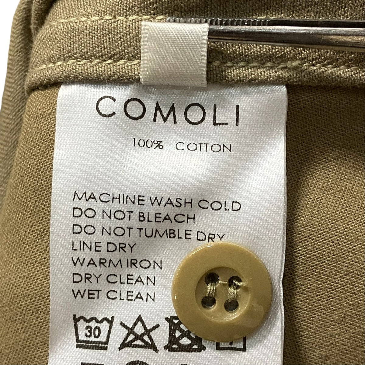 COMOLI コットンチノ オーバーパンツX01-03029 古着・中古-6枚目のアイテム画像