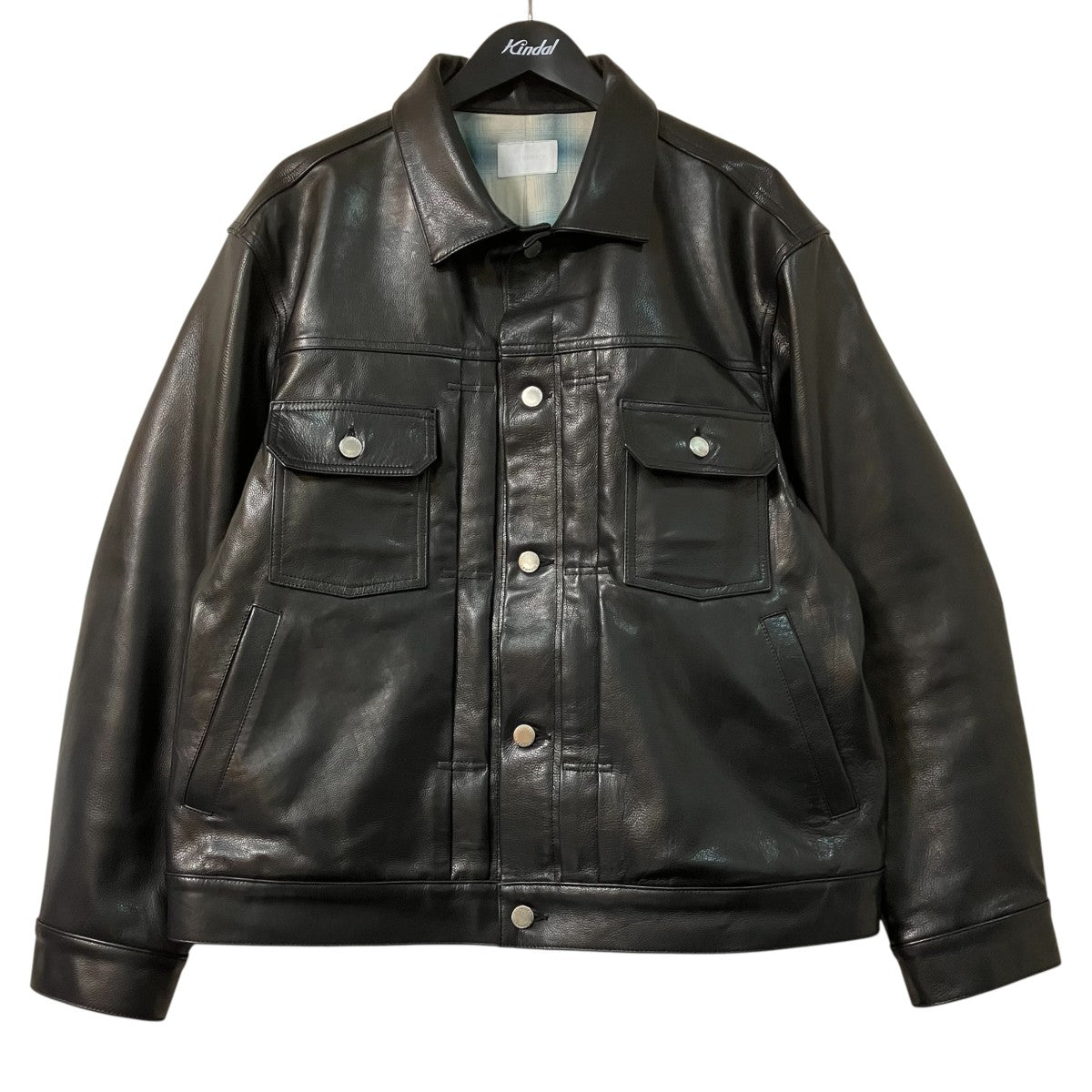 SOPHNET． LEATHER TRUCKER JACKETレザージャケットSPNT-260004 古着・中古-1枚目のアイテム画像