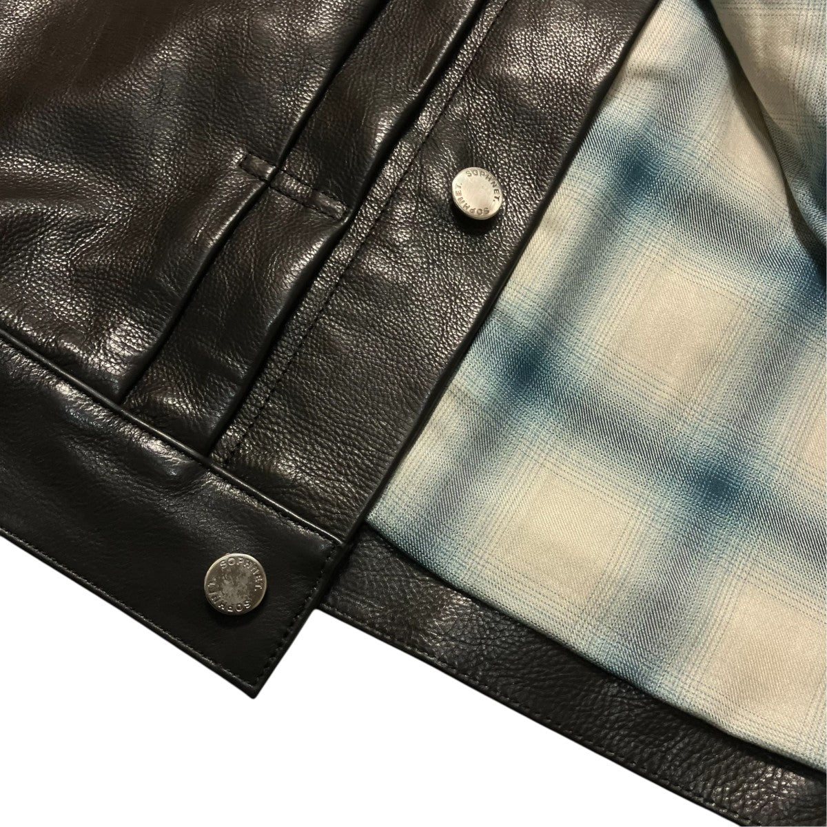 SOPHNET． LEATHER TRUCKER JACKETレザージャケットSPNT-260004 古着・中古-5枚目のアイテム画像