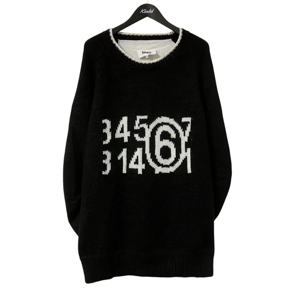 マルタンマルジェラ14リブビーニー MM6 Maison Margiela(マルタンマルジェラ) ナンバーロゴニットモヘヤ混
