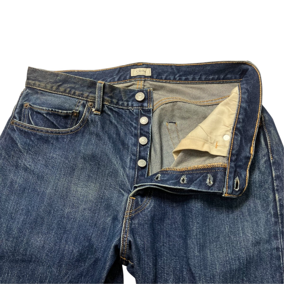 CIOTA Straight 5 Pocket PantsストレートデニムパンツPTLM 21STB 古着・中古-3枚目のアイテム画像