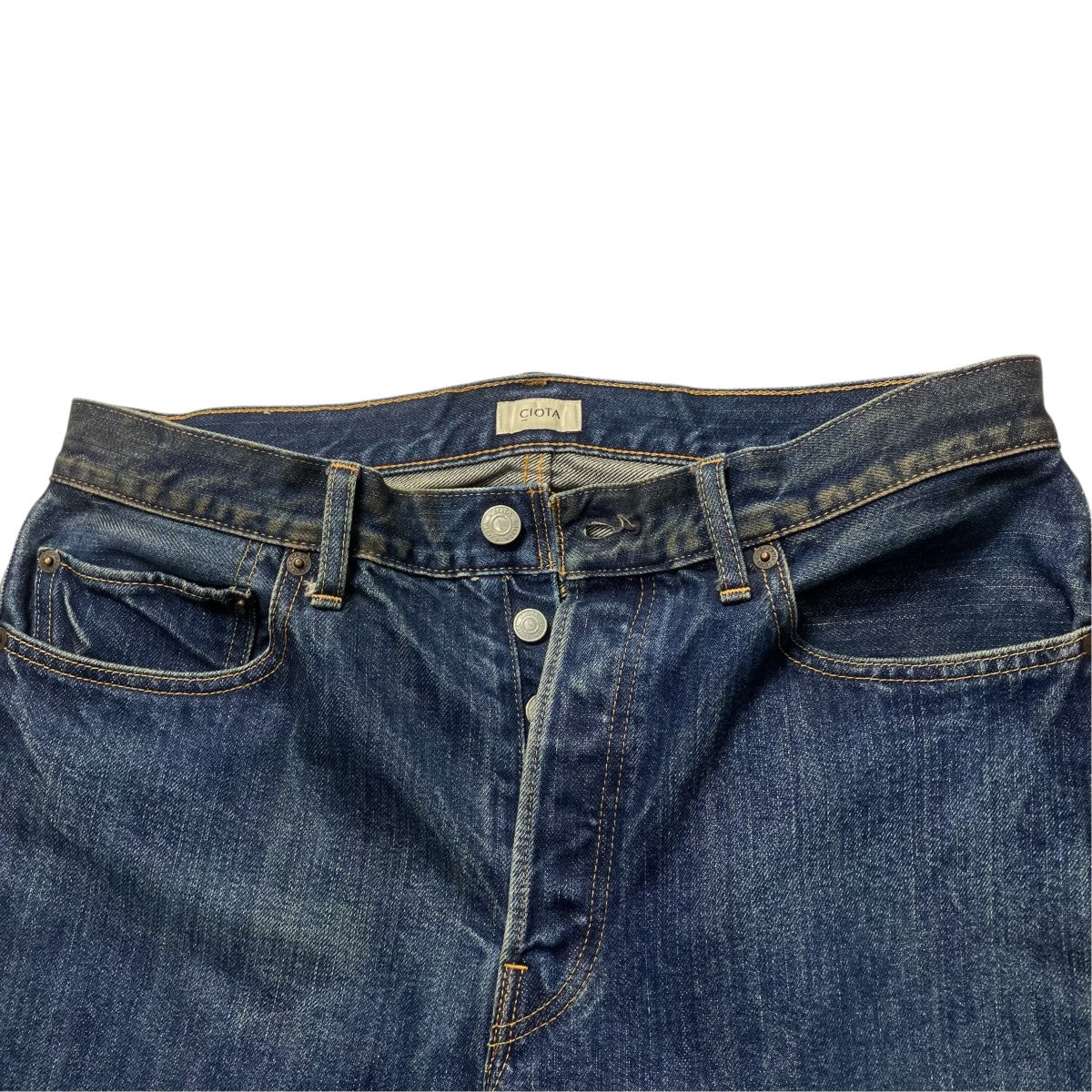 CIOTA Straight 5 Pocket PantsストレートデニムパンツPTLM 21STB 古着・中古-6枚目のアイテム画像