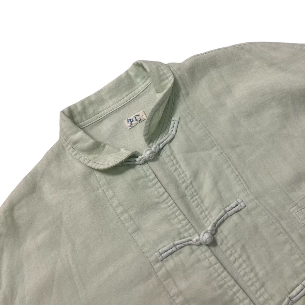 Porter Classic GAUZE CHINEZE JACKETチャイナシャツ 古着・中古-3枚目のアイテム画像