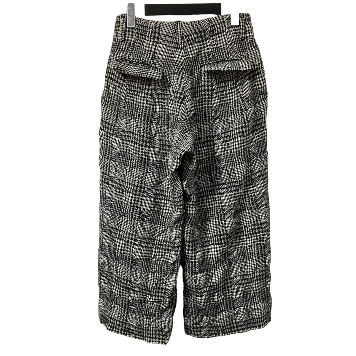 Y’s 06AW パッチワークチェッククロップドワイドパンツ YB-P27-125 古着・中古-2枚目のアイテム画像