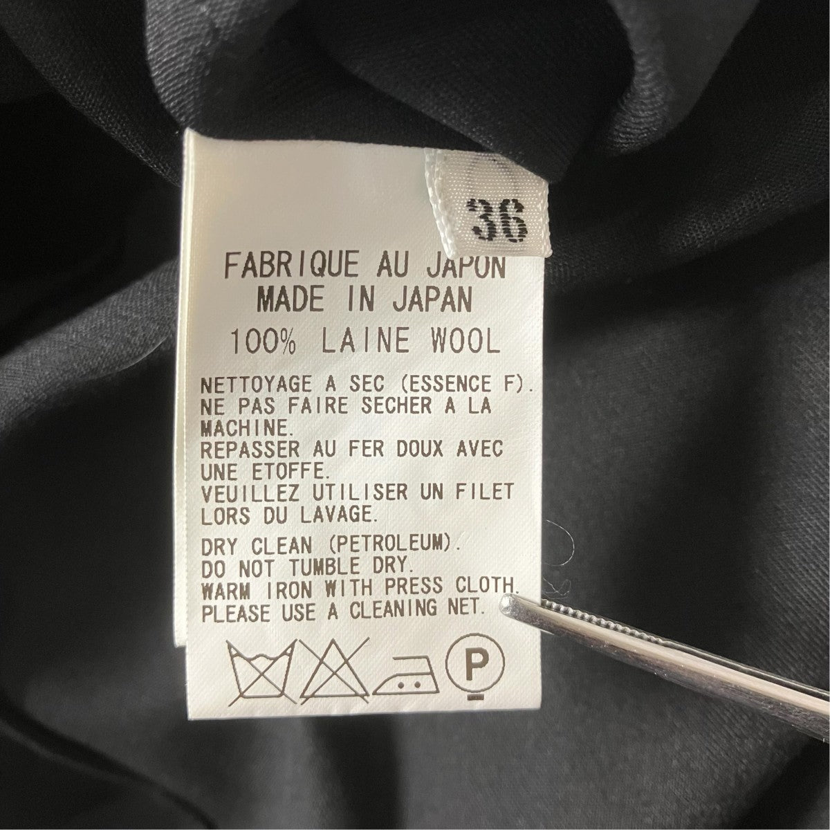 Y’s 05SSシャツワンピースYS-D70-141 古着・中古-6枚目のアイテム画像