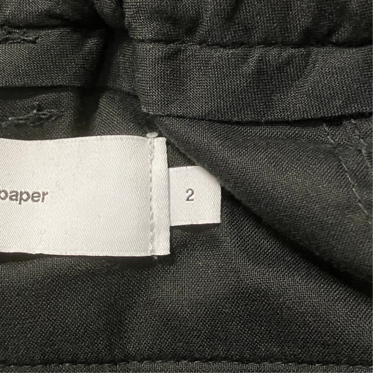 Graphpaper GM231 40169BスラックスScale Off Wool Tapered Slacks 古着・中古-6枚目のアイテム画像