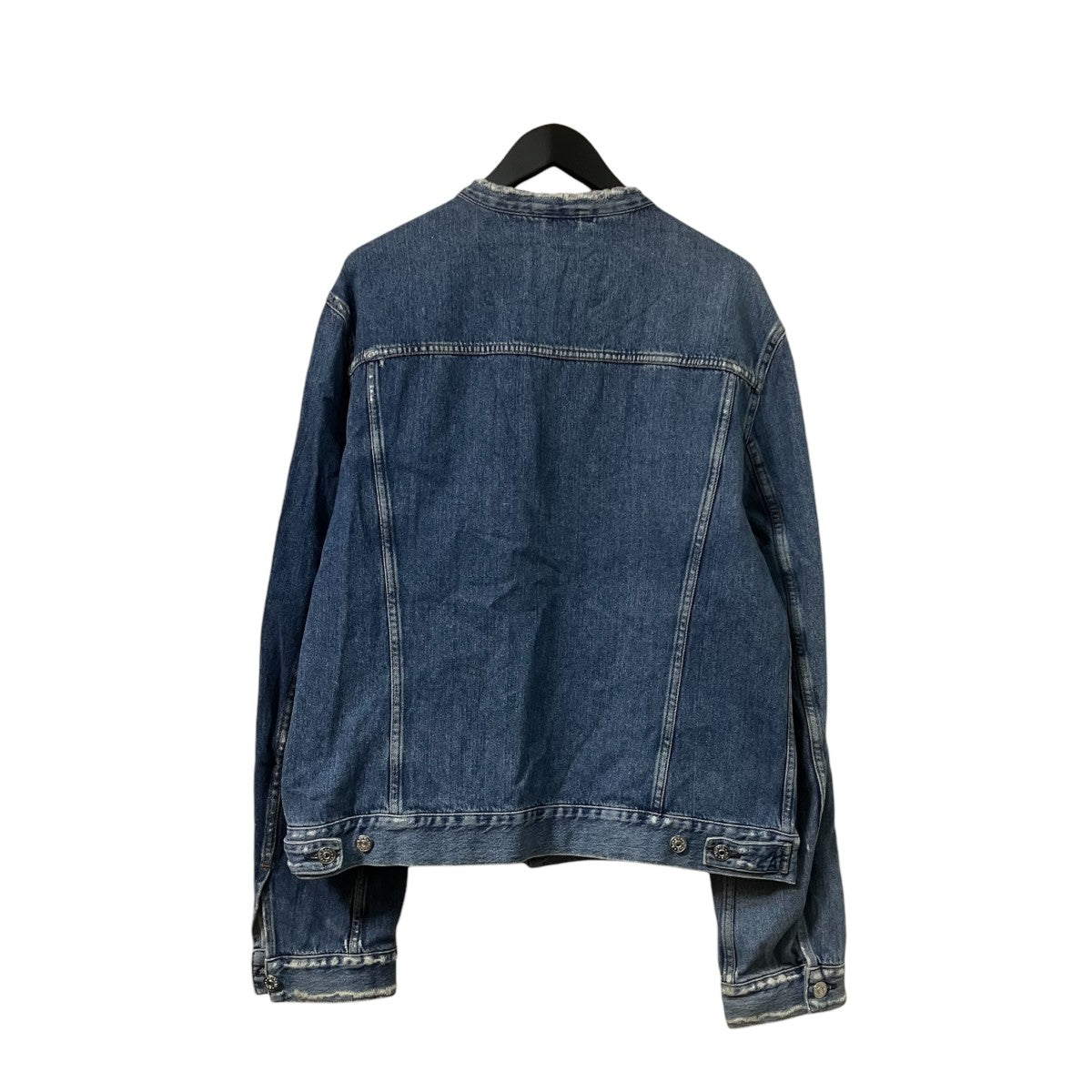 ACNE STUDIOS WHO IND FRAY 加工ノーカラーデニムジャケットデニムジャケット221156-135 古着・中古-2枚目のアイテム画像