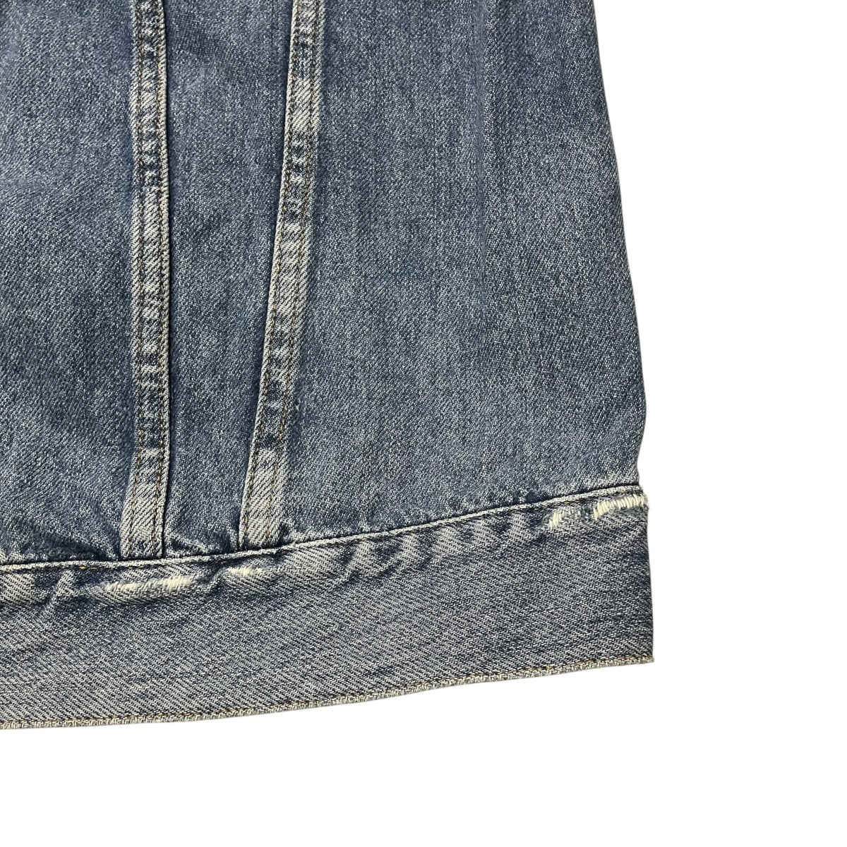 ACNE STUDIOS WHO IND FRAY 加工ノーカラーデニムジャケットデニムジャケット221156-135 古着・中古-5枚目のアイテム画像