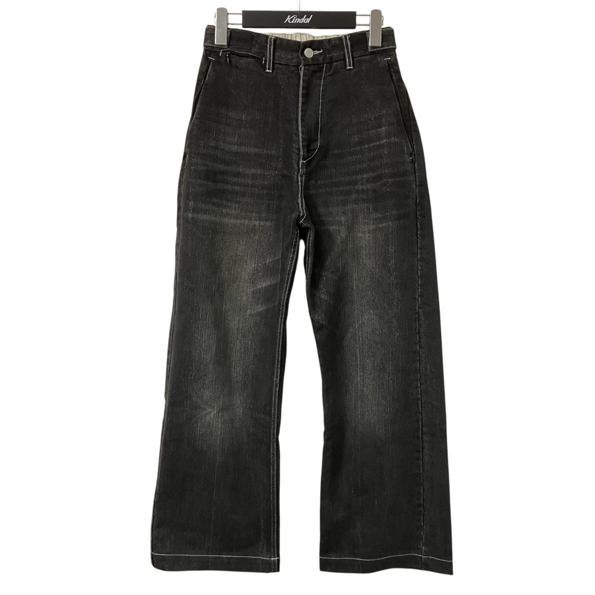 KAIKO SHINING FADED DENIM PANTSラメワイドデニムパンツKAIKO-24-018 古着・中古-1枚目のアイテム画像