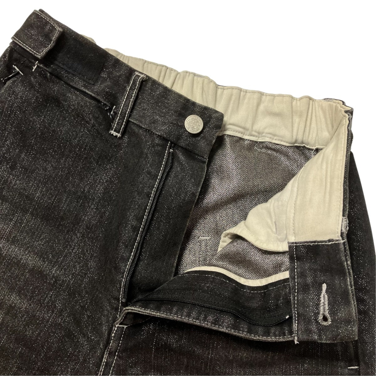 KAIKO SHINING FADED DENIM PANTSラメワイドデニムパンツKAIKO-24-018 古着・中古-3枚目のアイテム画像