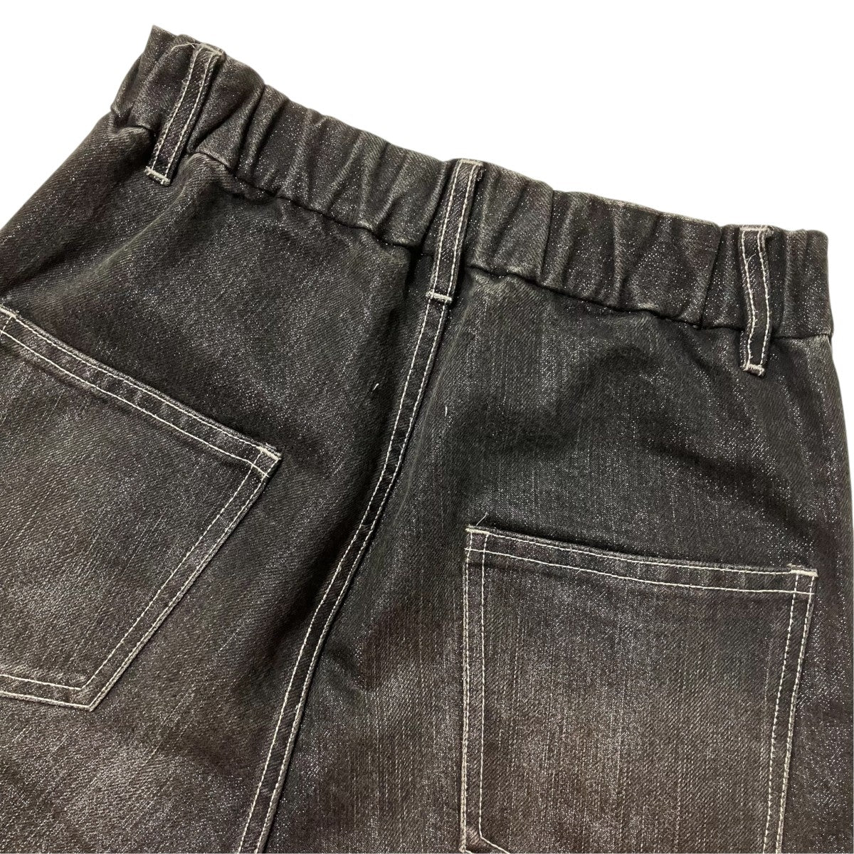 KAIKO SHINING FADED DENIM PANTSラメワイドデニムパンツKAIKO-24-018 古着・中古-4枚目のアイテム画像