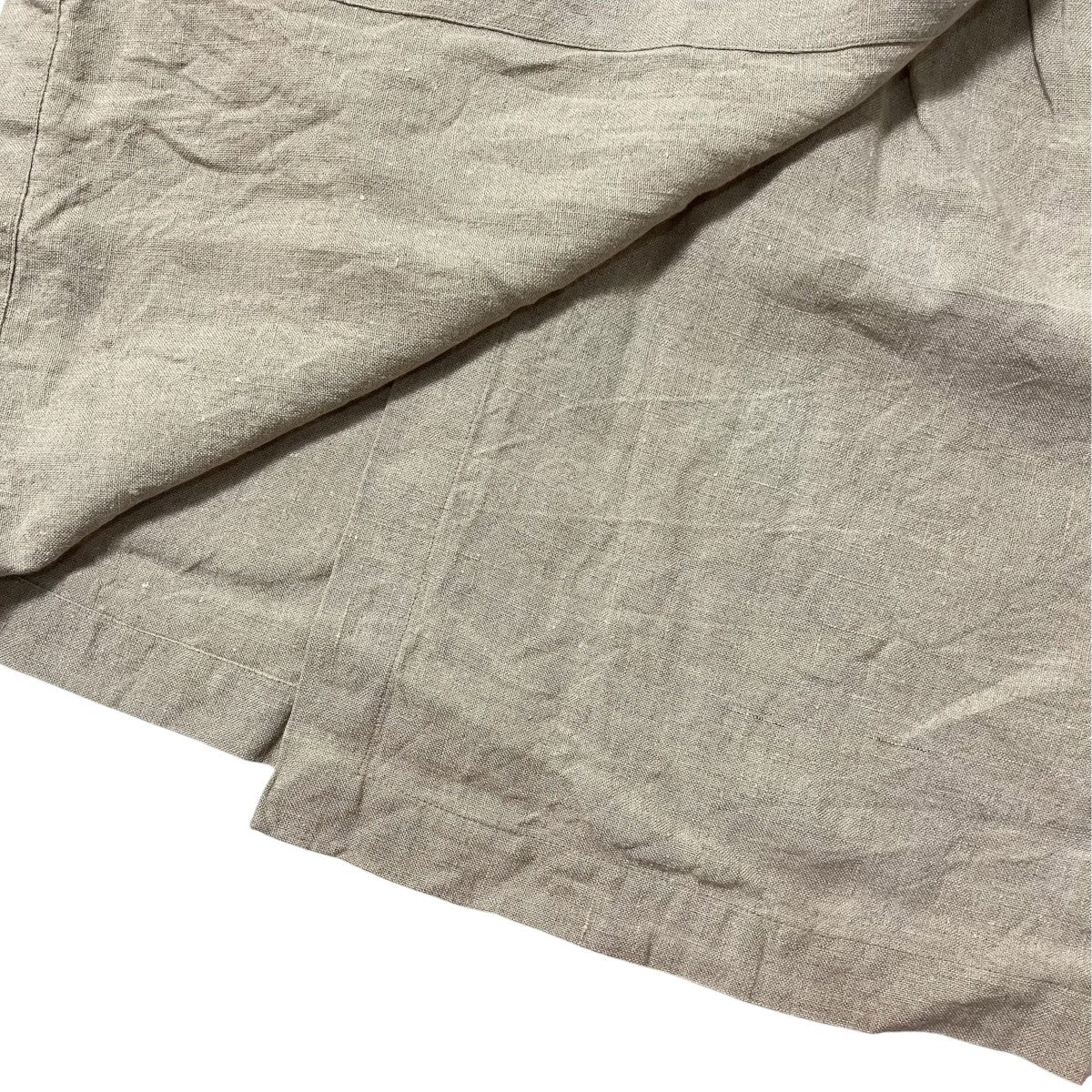 ISSEY MIYAKE 筆タグリネンラップスカートJG52217 古着・中古-4枚目のアイテム画像