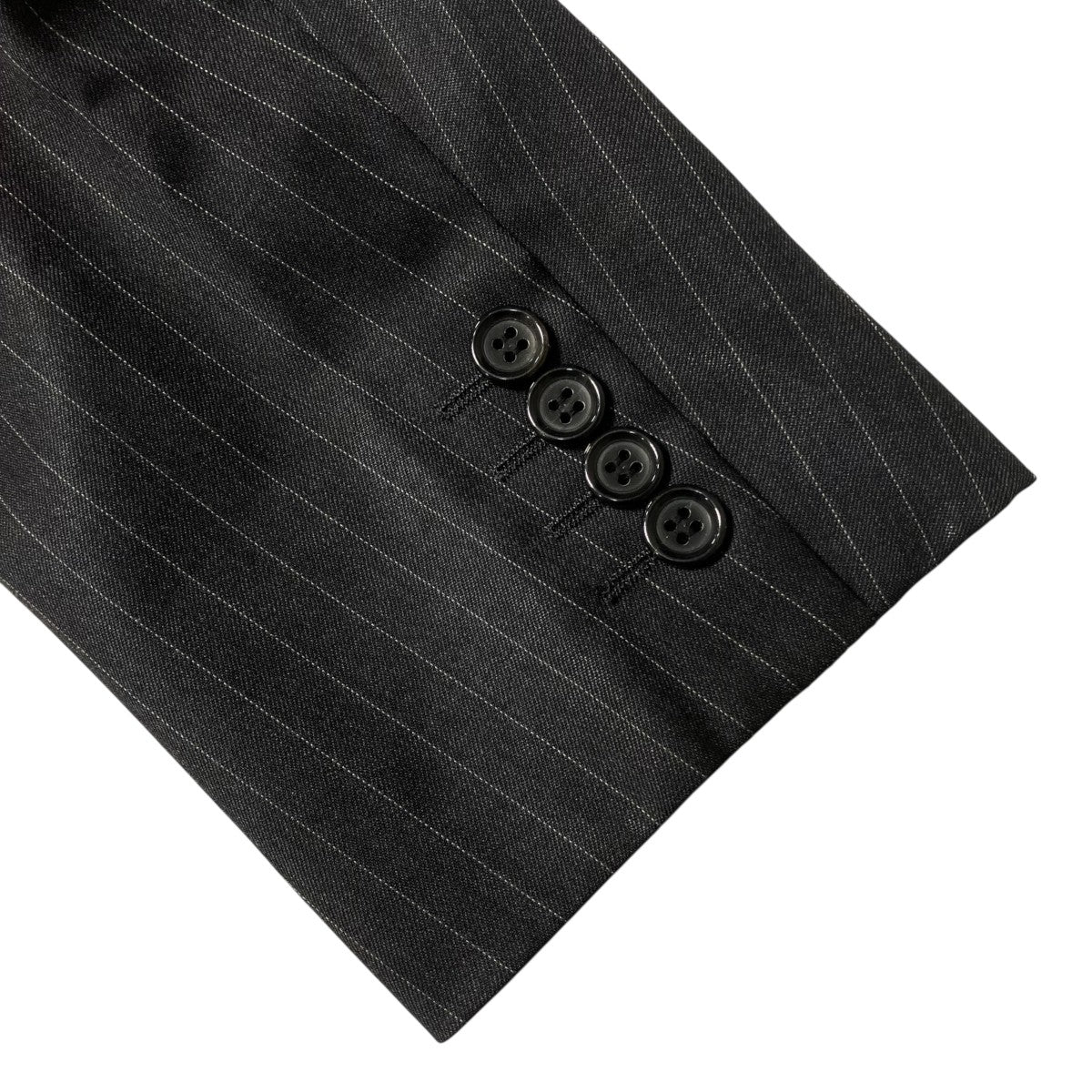 COMME des GARCONS HOMME DEUX 26SSウールピンストライプジャケットテ―ラードジャケットDQ-J024 古着・中古-4枚目のアイテム画像