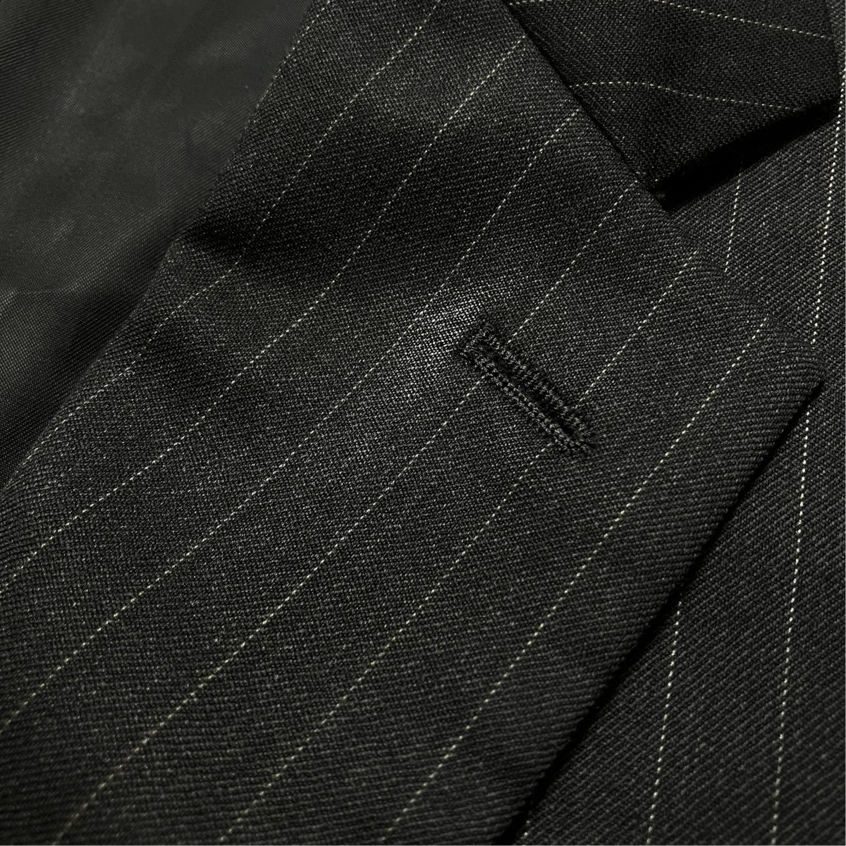 COMME des GARCONS HOMME DEUX 26SSウールピンストライプジャケットテ―ラードジャケットDQ-J024 古着・中古-7枚目のアイテム画像