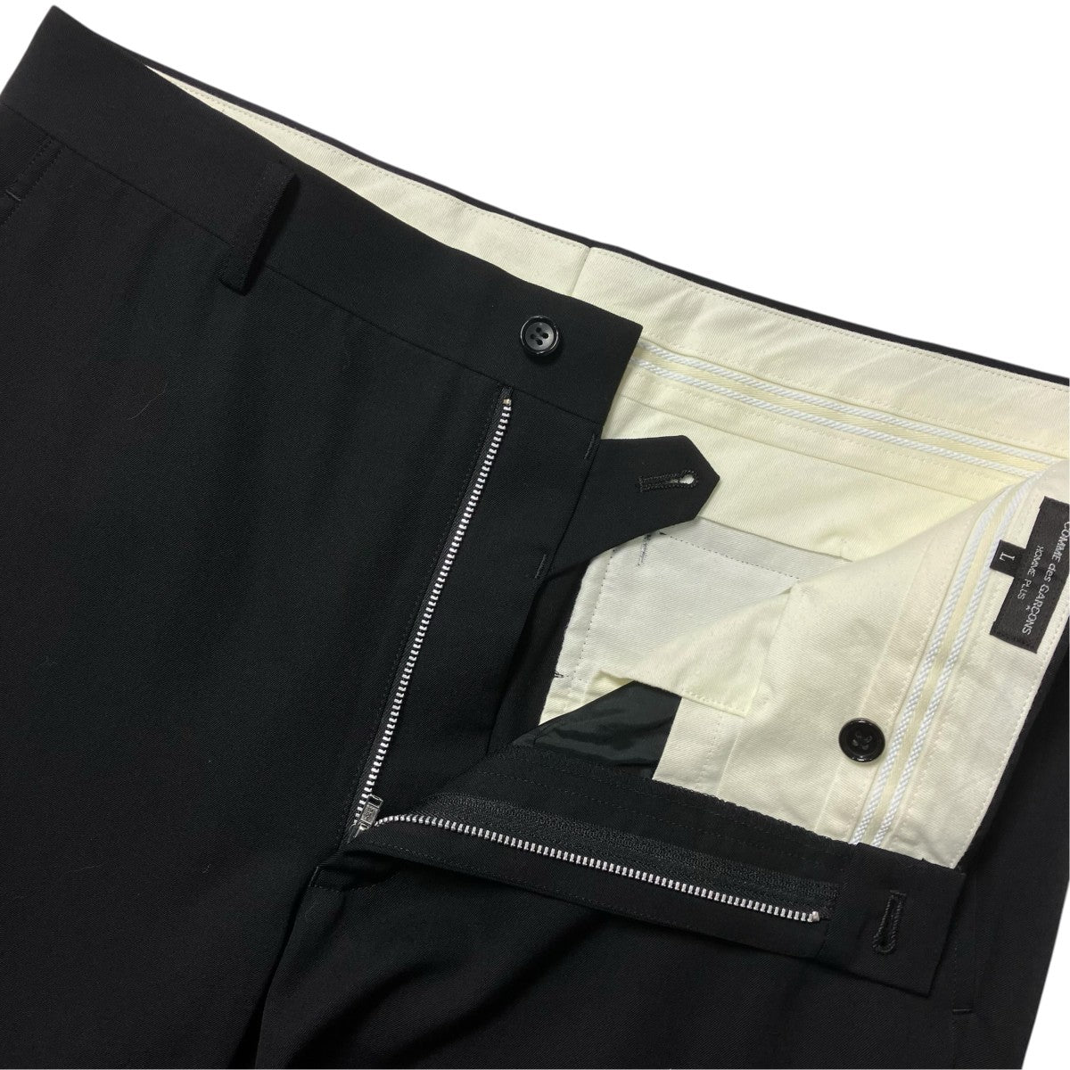 COMME des GARCONS HOMME PLUS 25AWウールギャバジンスリムスラックスPZ P010 古着・中古-3枚目のアイテム画像