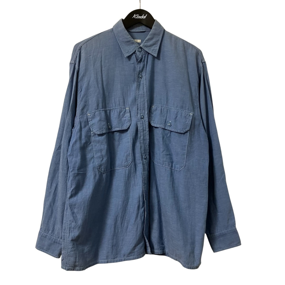 COMOLI 21SSベタシャン CPOシャツシャンブレーシャツT01-02011 古着・中古-1枚目のアイテム画像
