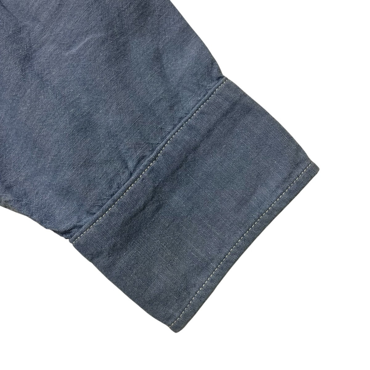 COMOLI 21SSベタシャン CPOシャツシャンブレーシャツT01-02011 古着・中古-4枚目のアイテム画像