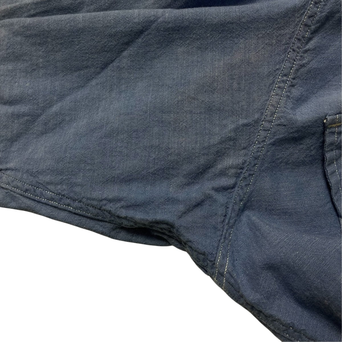 COMOLI 21SSベタシャン CPOシャツシャンブレーシャツT01-02011 古着・中古-8枚目のアイテム画像