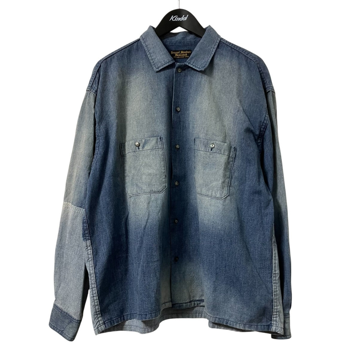 J．S HOMESTEAD 26AWシャンブレー リペア フェード シャツデニムシャツ26050470615030 古着・中古-1枚目のアイテム画像