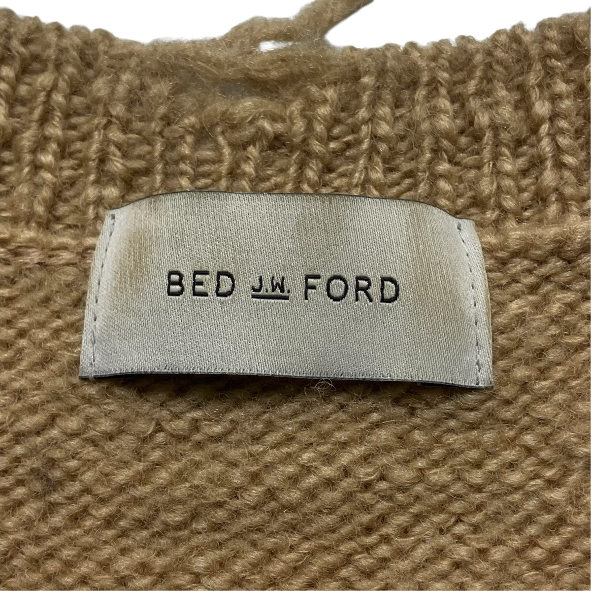 BED J．W． FORD Bolo Crewダメージ加工ニット19AW-B-KT01 古着・中古-7枚目のアイテム画像