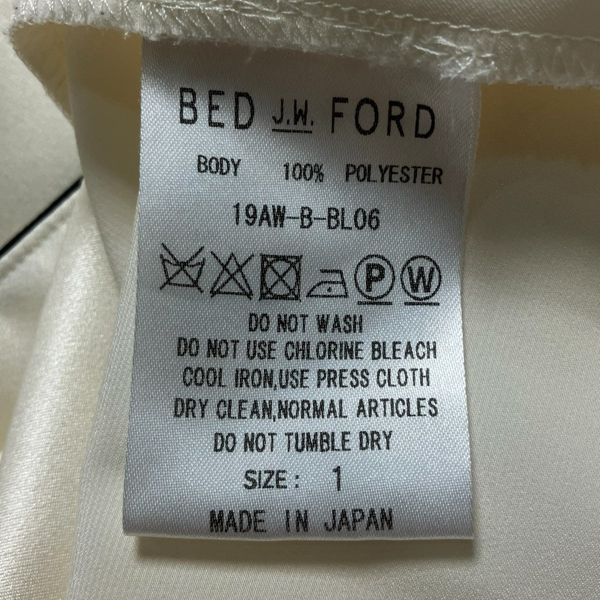 BED J．W． FORD 長袖ブラウス19AW-B-BL06 古着・中古-6枚目のアイテム画像