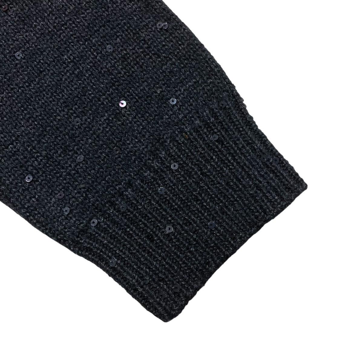 BRUNELLO CUCINELLI スパンコールネックニット 古着・中古-4枚目のアイテム画像