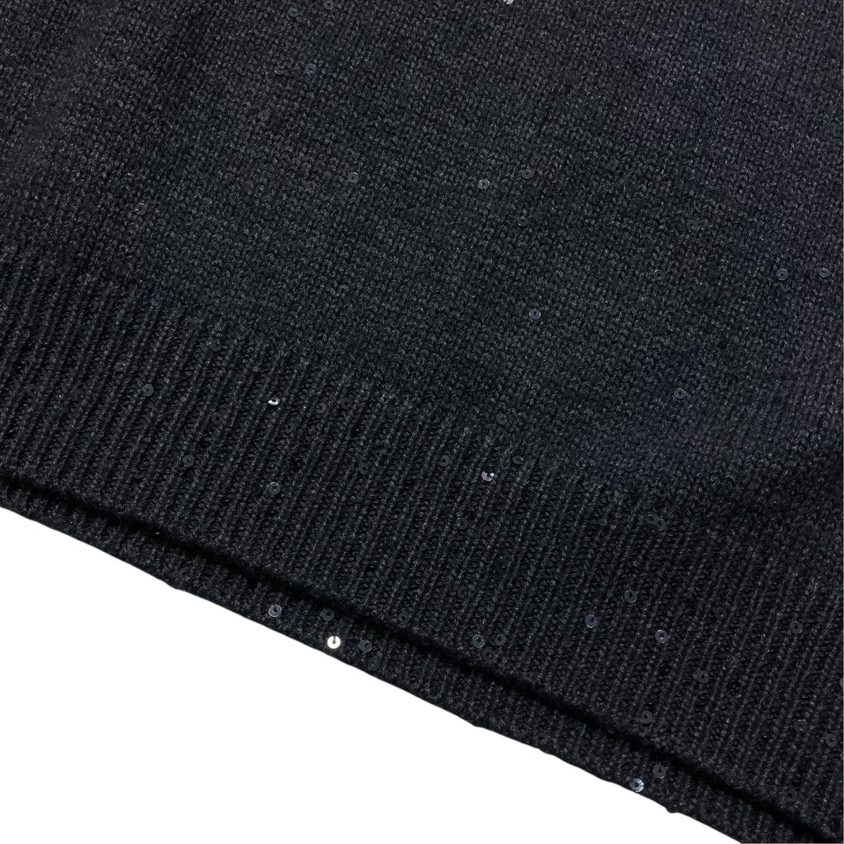 BRUNELLO CUCINELLI スパンコールネックニット 古着・中古-5枚目のアイテム画像