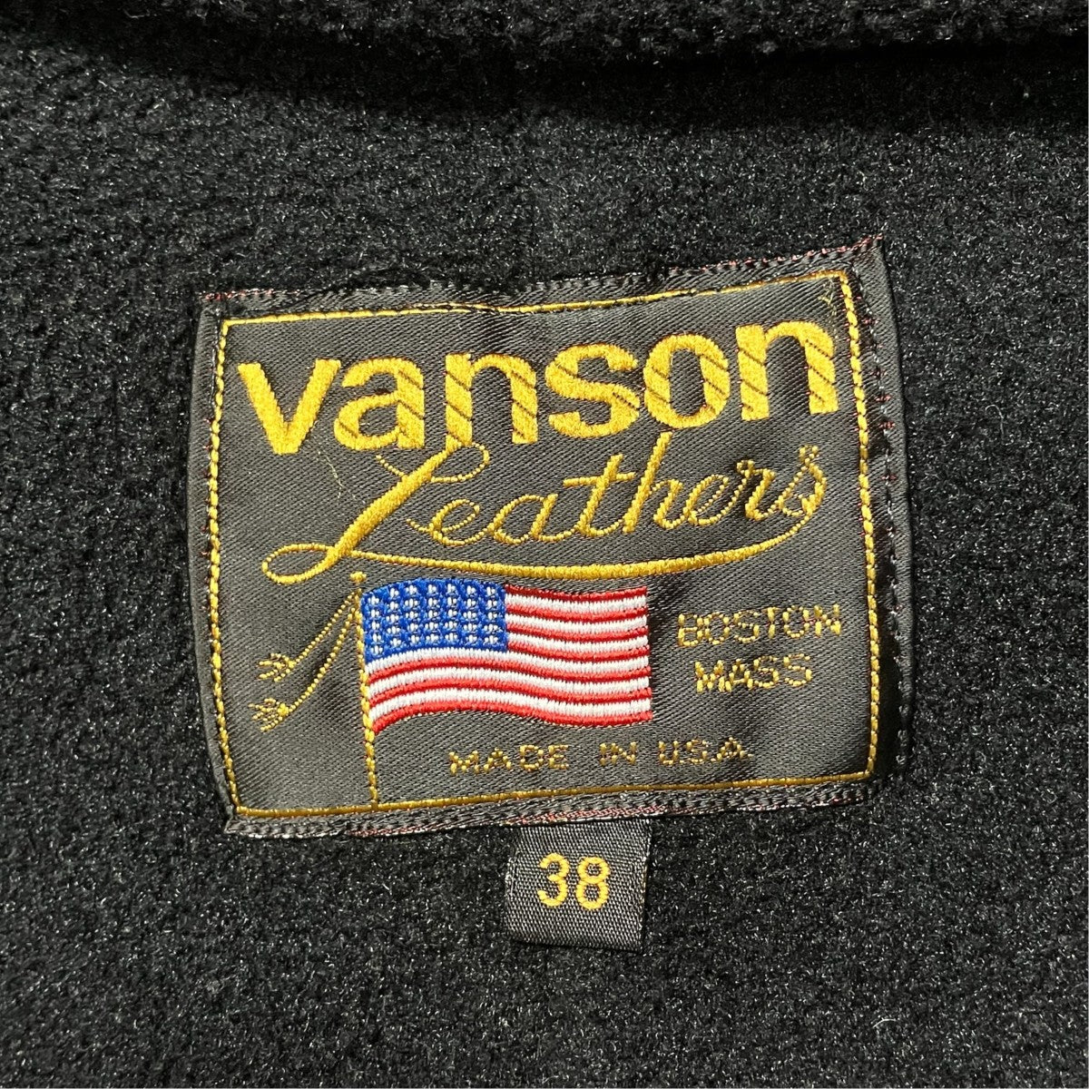 VANSON シングルライダースジャケット 古着・中古-10枚目のアイテム画像
