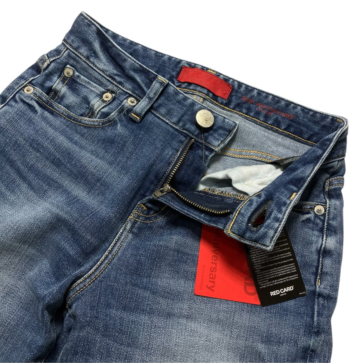 RED CARD 35th Anniv．ストレートデニムパンツ26W1320avm 古着・中古-3枚目のアイテム画像