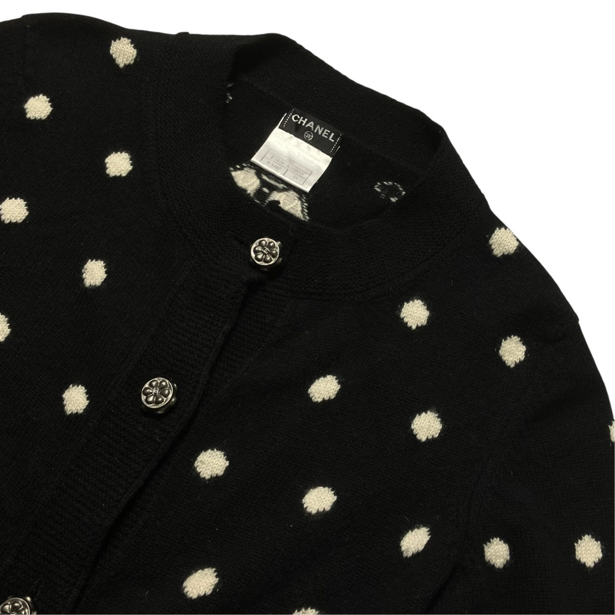 CHANEL クルーネックカーディガンP34287K00935 古着・中古-3枚目のアイテム画像
