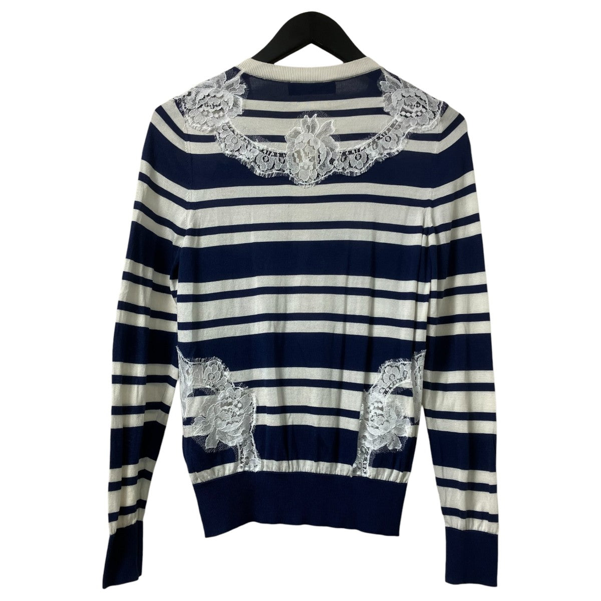 DOLCE ＆ GABBANA ボーダー レースレースカーディガンFNC15K 古着・中古-2枚目のアイテム画像